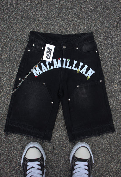 Obsidian Macmillian Gemstone Denim Jorts.